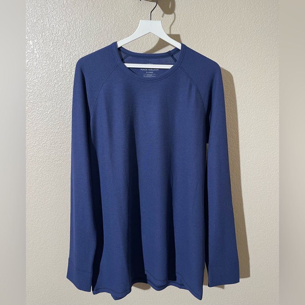 Mack Weldon Navy Crewneck Long Sleeve